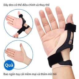 Thumbnail Dụng cụ hỗ trợ ngón tay cái VELPEAU chất liệu silicon - Nẹp ổn định bán cứng không thấm nước cho viêm gân, De Quervains, Viêm khớp, Trigger Finger, phù hợp với cả hai tay 4