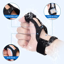 Thumbnail Dụng cụ hỗ trợ ngón tay cái VELPEAU chất liệu silicon - Nẹp ổn định bán cứng không thấm nước cho viêm gân, De Quervains, Viêm khớp, Trigger Finger, phù hợp với cả hai tay 3