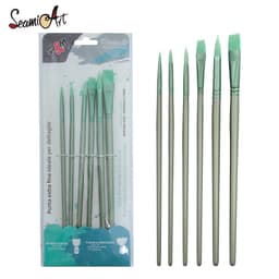 Thumbnail Seamiart 4 / 6 Cái. Màu sắc khác nhau Hình dạng khác nhau Bộ cọ vẽ tóc Nylon cho bầu dầu màu nước Acrylic 1