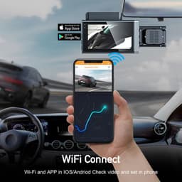 Thumbnail Ekleva WiFi Xe Dashcam HD 1080P Cam Hộp Đen 3 Kênh Dvr Với WiFi Đỗ Xe Video Đảo Chiều Hình Ảnh Camera Ô Tô Đầu Ghi Video 4