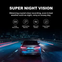 Thumbnail Ekleva WiFi Xe Dashcam HD 1080P Cam Hộp Đen 3 Kênh Dvr Với WiFi Đỗ Xe Video Đảo Chiều Hình Ảnh Camera Ô Tô Đầu Ghi Video 3