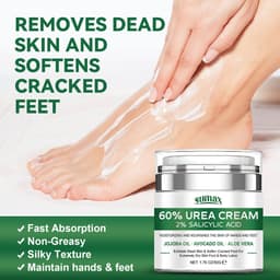 Thumbnail Kem dưỡng ẩm chân cường độ cao 50g - 60% công thức Urea nuôi dưỡng sâu sắc, làm mềm lớp biểu bì, giải quyết khô và nứt nẻ, phục hồi độ mịn cho bàn chân. 2