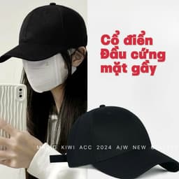 Thumbnail MAGIC KIWI/Unisex Cotton Mũ Bóng Chày Nữ Và Nam Mũ Thường Ngày Màu Trơn Cứng Top Mũ 17 Màu 1