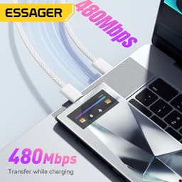 Thumbnail Essager Type C 60W Type-C Cáp dữ liệu sạc nhanh Type C cho huawei Infinix ip16 15 4