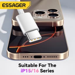 Thumbnail Essager Type C 60W Type-C Cáp dữ liệu sạc nhanh Type C cho huawei Infinix ip16 15 1