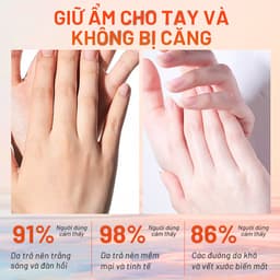 Thumbnail MeiYanQiong Kem dưỡng da tay chiết xuất từ sữa ong chúa dưỡng ẩm dưỡng trắng da chống Lão Hóa Giảm Khô 50g 4