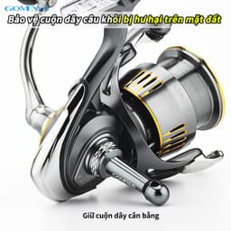Thumbnail Chân đế guồng câu cá GOMEXUS R1 42/39mm cho Shimano Stella Twinpower Vanford Stradic Daiwa Ryobi 800-5000 R1 3