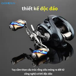 Thumbnail GOMEXUS núm máy câu 22mm được thiết kế tinh tế cho Shimano Daiwa Ryobi Titanium  núm tay quay máy câu Núm tay quay T22 3
