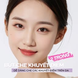 Thumbnail Minimeli Full Coverge Bút Che Khuyết Điểm 2 TRONG 1 Chống Thấm Nước Flawless Trang Điểm Mặt Lâu Dài 2