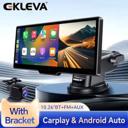 Thumbnail Ekleva 10.26 Inch Dash Cam Di Động Màn Hình Carplay Không Dây HD Phía Sau Camera lùi Xe DVR MP5 Đa Phương Tiện Video Player Android Auto 1