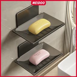Thumbnail Giá đỡ MEIDOO chất liệu nhôm dán keo 3M đựng xà phòng tiện dụng 1