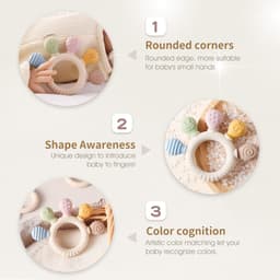 Thumbnail Bé Silicone Miếng Dán Hình Động Vật Bé Răng Hàm Đồ Chơi Làm Dịu Mọc Răng Cắn Đồ Chơi BPA MIỄN PHÍ Cấp Thực Phẩm 3