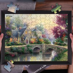 Thumbnail Câu đố phong cảnh đẹp, Giấy dày 126P, Đồ chơi giáo dục sớm giáo dục cho trẻ em, Quà tặng sinh nhật Giáng sinh 1