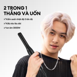 Thumbnail Máy duỗi tóc, Máy tạo kiểu tóc 3 trong 1, Máy duỗi tóc bên đa chức năng, Máy duỗi tóc mini HF029 1