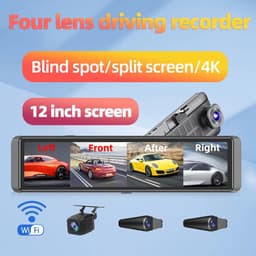 Thumbnail Elkeva 4 Kênh Dash Cam 11.26 Inch 4K WIFI Gương Chiếu Hậu 4 Camera Đầu Ghi Video DVR Xe ADAS BSD Tầm Nhìn Ban Đêm 24H Đỗ Xe 2