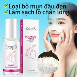 Thumbnail RtopR Mango Blackhead Remover Mask  Mặt nạ xoài RtopR kèm 50 giấy lột/ serum loại bỏ mụn đầu đen và thu nhỏ lỗ chân lông 2