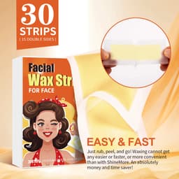 Thumbnail Dải sáp tẩy lông SUMAX, Dải sáp tẩy lông Brazil cho mặt, Thành phần tự nhiên, Không gây kích ứng 30 chiếc 4