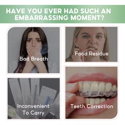 Thumbnail Viên Kem Đánh Răng Nhai Di Động 50 Viên / Hơi Thở Tươi / Chăm Sóc Răng Miệng Khỏe Mạnh / Loại Bỏ Vết Cà Phê Và Trà / Viên Làm Trắng Răng Hương Bạc Hà 1