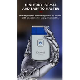 Thumbnail Kemei Electric Mini Qua Lại Dao Cạo Nam Di Động Di Động Điện Không Dây Máy Cạo Râu Có Thể Sạc Lại Lưỡi Đơn Máy Cạo Râu 4