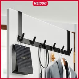 Thumbnail Móc treo đồ MEIDOO màu vàng đen gắn sau cửa cài đặt không có lỗ bắt đầu sử dụng nhanh 1