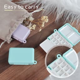 Thumbnail Seamiart 1 Mini Di Động Du Lịch Nhựa Hộp Tranh Cho Sơn Màu Nước Đóng Gói 2 Màu Tùy Chọn 3