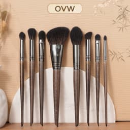 Thumbnail 【OVW】Bộ cọ trang điểm chuyên nghiệp 8 chiếc Phấn má hồng đường viền Phấn mắt Bộ cọ mỹ phẩm XQ457810111219 1