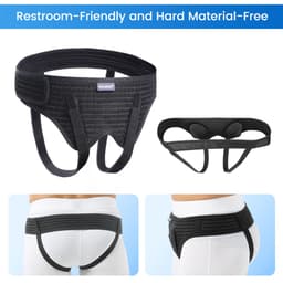 Thumbnail Đai đeo phục hồi VELPEAU cải thiện tình trạng thoát vị hỗ trợ thể thao có 2 miếng đệm nén tháo rời được chuyên dụng 3