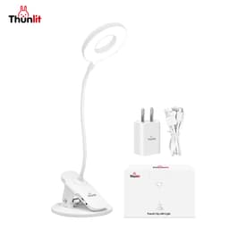 Thumbnail Đèn kẹp LED Thunlit dạng vòng tròn USB 1250mAh có thể sạc lại làm mờ vô cấp với 3 màu nhiệt độ kèm kẹp 1