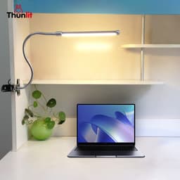 Thumbnail Đèn học kẹp bàn Thunlit USB 8W có phích cắm với 10 độ sáng và 3 mức nhiệt độ/ánh sáng có thể điều chỉnh 2
