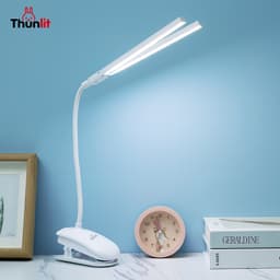 Thumbnail Thunlit Đèn kẹp sạc 2000mAh Đèn LED hai đầu có thể điều chỉnh độ sáng để bàn với hai đầu 2