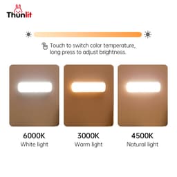 Thumbnail Thunlit Đèn đọc sách treo tường mini từ tính sạc USB 1250mAh LED cảm ứng có thể điều chỉnh độ sáng cho sinh viên ký túc xá 4
