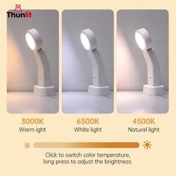 Thumbnail Đèn đọc sách Thunlit Mini USB 2000mAh có thể sạc lại Đèn mờ di động cho sinh viên ký túc xá 4