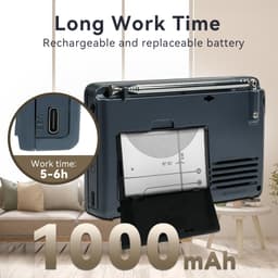 Thumbnail Retekess TX32 Đài phát thanh di động FM AM SW Radio Chức năng hẹn giờ ngủ đa ngôn ngữ 4
