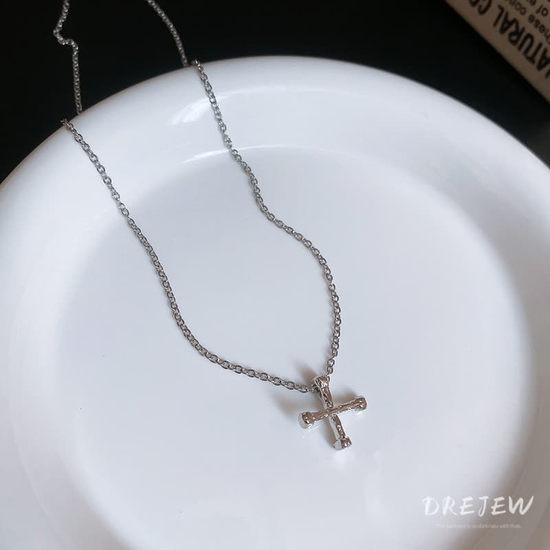 Ảnh Drejew 2 chiếc Vòng cổ kim loại châu Âu và Mỹ thích hợp Vòng cổ áo len đơn giản đa năng 3