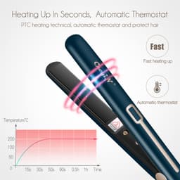 Thumbnail Máy duỗi và uốn tóc ckeyin 3in1 bàn là phẳng 20mm với các ion âm để duỗi tóc uốn tóc usb có thể sạc lại 3