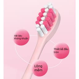 Thumbnail EVEBOT Bàn chải đánh răng điện trẻ em, Bàn chải đánh răng lông mềm rung siêu âm, Vệ sinh răng miệng, Chống nước IPX7, Sạc USB, 5 cấp độ có thể điều chỉnh 4