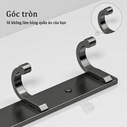 Thumbnail MEIDOO Móc nhôm kim loại, móc treo tường, không khoan phù hợp cho phòng tắm và sau cửa, không rỉ sét 4