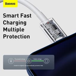 Thumbnail Cáp sạc nhanh Baseus PD 20W Cáp C-L tương thích cho cáp USB sạc nhanh 12-14 3