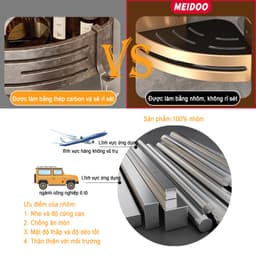 Thumbnail Kệ đựng đồ dùng nhiều tầng MEIDOO gắn góc tường nhà tắm dễ điều chỉnh tiện dụng 4