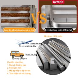 Thumbnail Kệ MEIDOO gắn tường giữ khăn đa năng không cần khoan Giá để đồ bằng nhôm chắc chắn và bền 3