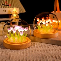 Thumbnail Đèn ngủ Thunlit 9 hoa tulip DIY tặng bạn gái bạn trai sinh nhật giáng sinh lễ tình nhân 2