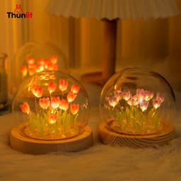 Thumbnail Đèn ngủ Thunlit 9 hoa tulip DIY tặng bạn gái bạn trai sinh nhật giáng sinh lễ tình nhân 3