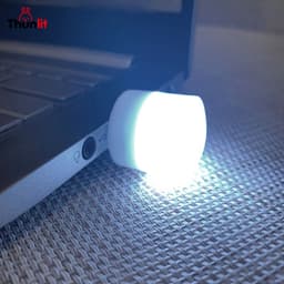 Thumbnail Thunlit USB Đèn ngủ 5PC/1PC Mini LED Ánh sáng trắng Bảo vệ mắt Đèn đọc sách Tròn nhỏ cầm tay 3