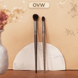 Thumbnail 【OVW】Set 2 cọ tán bóng mắt XQ0711 bằng lông dê chuyên nghiệp 1