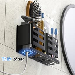 Thumbnail Giá lưu trữ MEIDOO, có thể đặt dao cạo và các mặt hàng khác, đáy rỗng để sạc dễ dàng 3