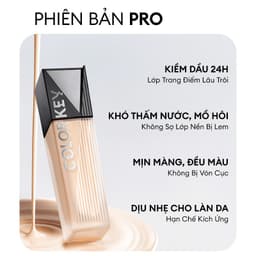 Thumbnail Kem Nền COLORKEY Dạng Lỏng Chân Ái Cho Da Dầu Cho Lớp Trang Điểm Lì Mỏng Nhẹ và Lâu Trôi 30g 4