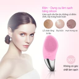 Thumbnail CkeyiN Máy rửa mặt massage mắt đẩy tinh chất bằng silicon chống thấm nước MR336 3