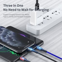 Thumbnail Dây Sạc 3 đầu sạc nhanh Awei CL-971 120W Dây Sạc Đa Năng 1m dây sạc type c iP Micro 2