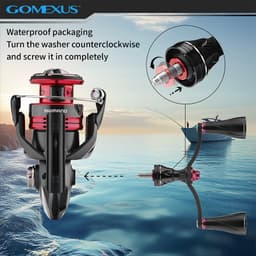 Thumbnail Gomexus tay quay máy câu cá CDH  chất liệu sợi carbon kép cho máy câu cá Shimano Vanford DAIWA Emeraldas AJING tay quay máy đứng 82/98mm  giảm jitter 2