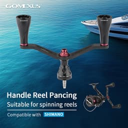 Thumbnail Gomexus tay quay máy câu cá CDH  chất liệu sợi carbon kép cho máy câu cá Shimano Vanford DAIWA Emeraldas AJING tay quay máy đứng 82/98mm  giảm jitter 1